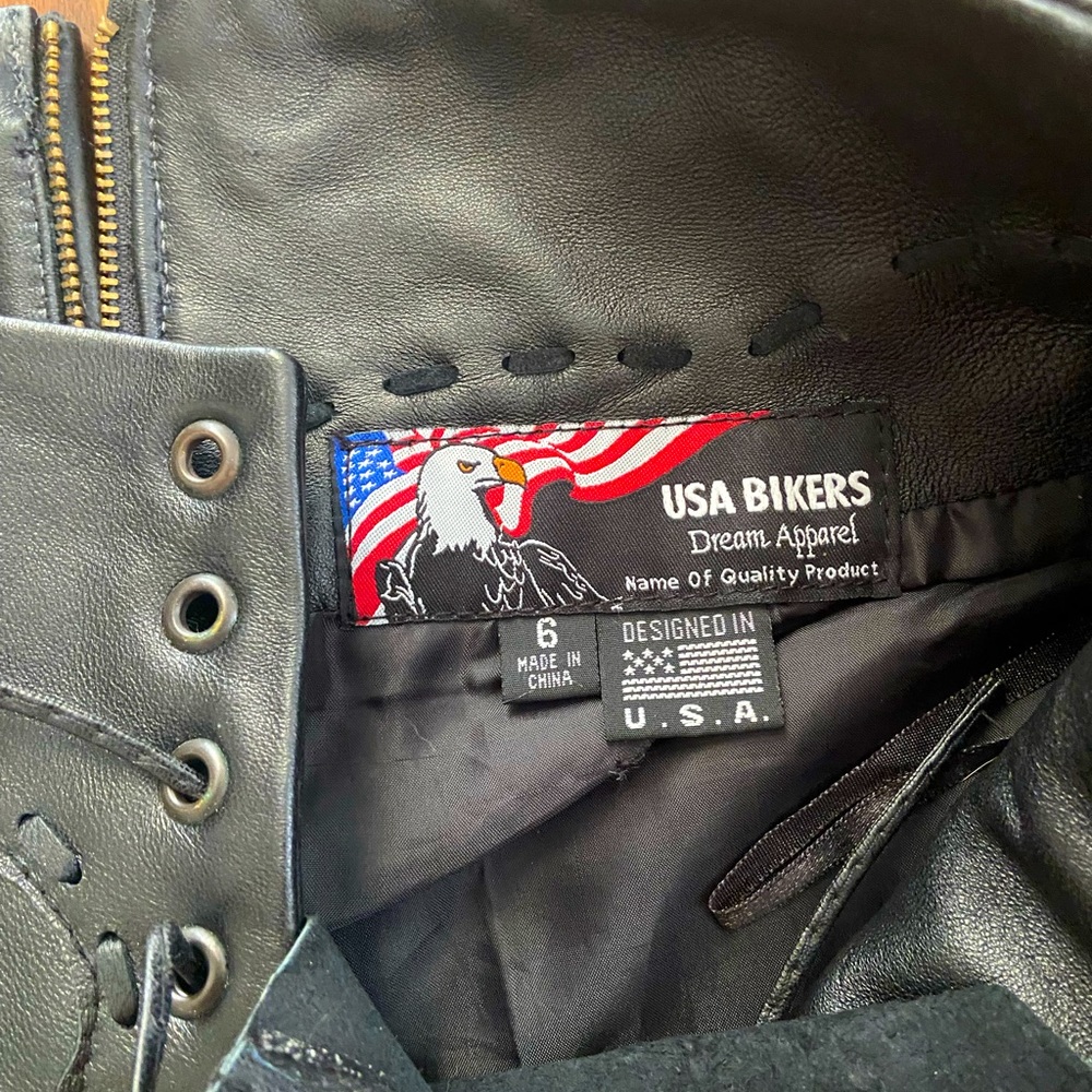 USA bikers dream apparel, Women’s genuine leather pants, Size 6